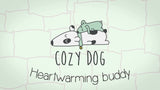 Cozy Dog Kuscheltier Hund, mit Wärmefunktion, Lavendelduft, Herzschlag, grün, 30 x 20 cm