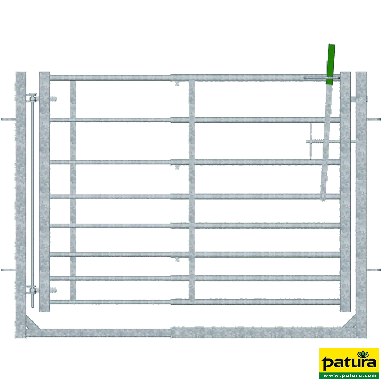 Tor mit Rahmen verstellbar L=0,94 - 1,39 m, H= 1,00 m