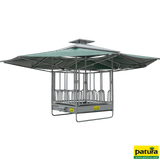 Klima-Raufe, Universalfressgitter, Dachfläche 36 m², Einfahrhöhe 2,50 m, für Rinder und Pferde