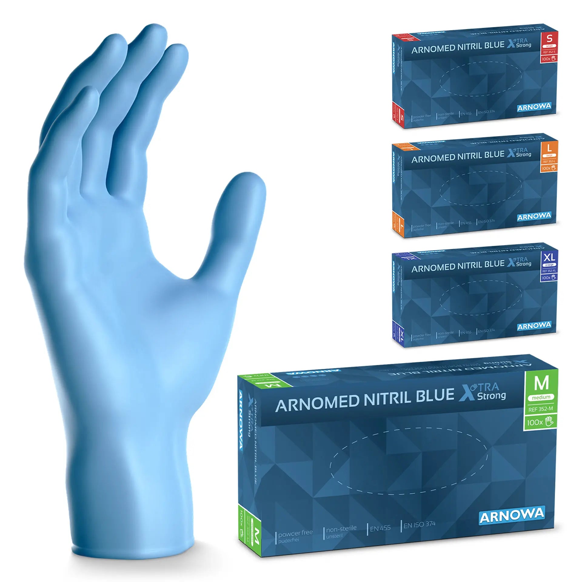 Einmalhandschuhe Gr. XL Nitril Blue XTRA STRONG - 100er Karton