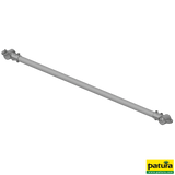 Gitterstab d = 48,3 mm, Länge 1,47 m, mit 2 verstärkten T-Schellen (341213)