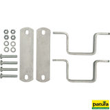 Montageset für Kratzbürste Multifix, Einzelmontage, für Pfosten 90 x 90 mm