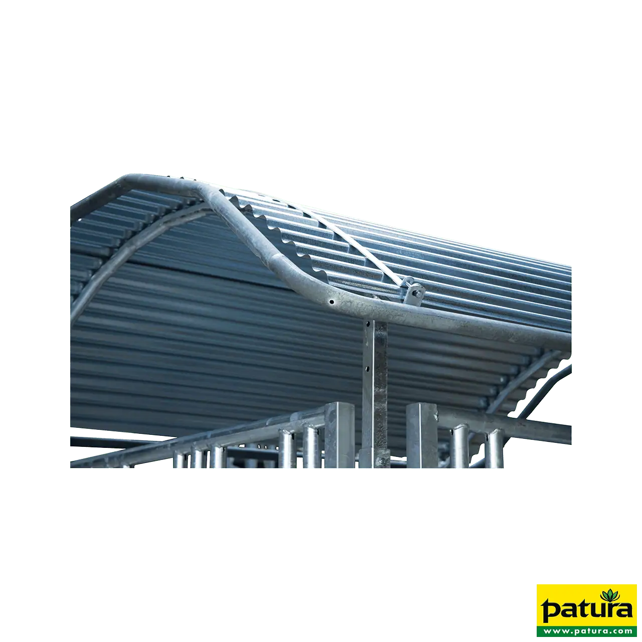 Dachkanten-Schutzbügel, umlaufend, für Großballenraufen 3 x 2 m, vz