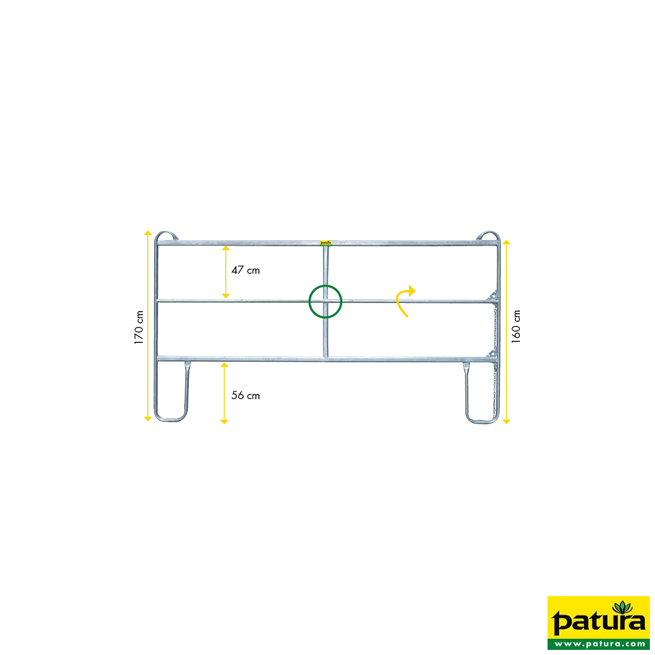 Panel-3, Länge 2,40 m, H= 1,70 m