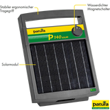 PATURA P140 Solar Weidezaungerät, 9,6 W Solarmodul, 1,3 J, 12 V 7 Ah Akku