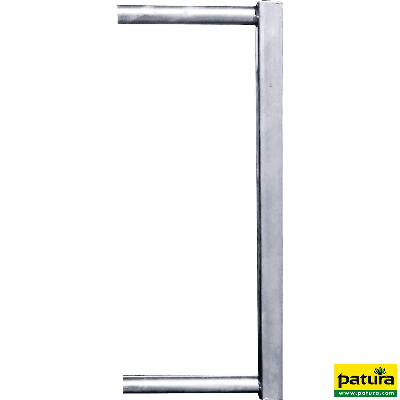 Abschlussrohr 60 x 60 mm, für Fressgitter, Schnellverschluss TS, Anschraubteil, Einschub 51 mm