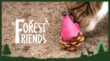 Forest Friends Maus aus Filz mit Madnip und Tannenzapfen