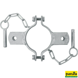 Schelle Ø 102 mm, 2 Halter mittig, verzinkt