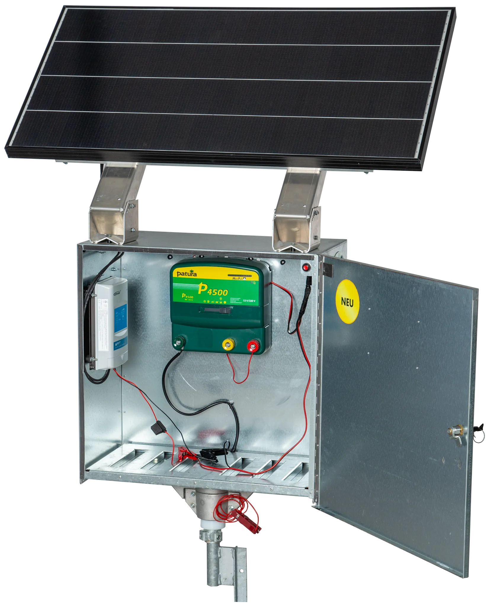 P4500, mit Sicherheitsbox XL, 110 W Solarmodul, Erdstab