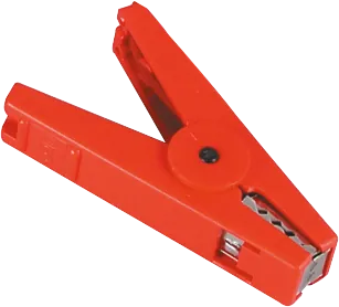 Anschlussklemme rot, mit Edelstahlkontakten