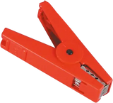 Anschlussklemme rot, mit Edelstahlkontakten