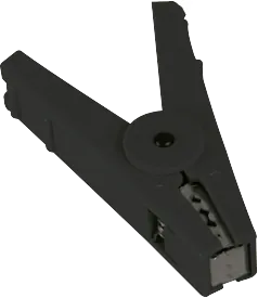 Anschlussklemme schwarz, mit Edelstahlkontakten