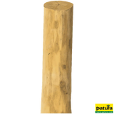 Robinienpfahl, rund, 2500 mm, Ø 14–16 cm, gefast, 4-fach gespitzt, entrindet