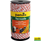 Tornado Litze, 400 m Rolle, weiss-orange 5 Niro 0,20 mm, 1 Cu 0,30 mm
