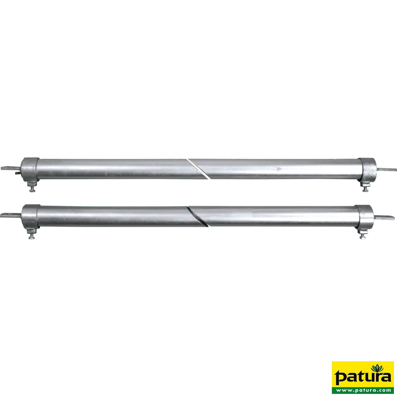 Trägerrohre Nennlänge 6 m (1 Paar) inkl. Klemmringen und Mittelstütze