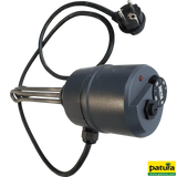 Einschraubheizkörper 3000 W, 230 V, mit O-Ring, Anschlusskabel mit SCHUKO-Stecker schwarz, kompatibel mit Umlaufheizung Modell 303