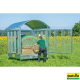 Rahmen für Futtersparnetz für Großballenraufe