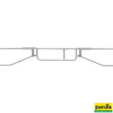 Abtrennung R2LB 1/2, Höhe 60 cm, Montagelänge 1,40–1,90 m