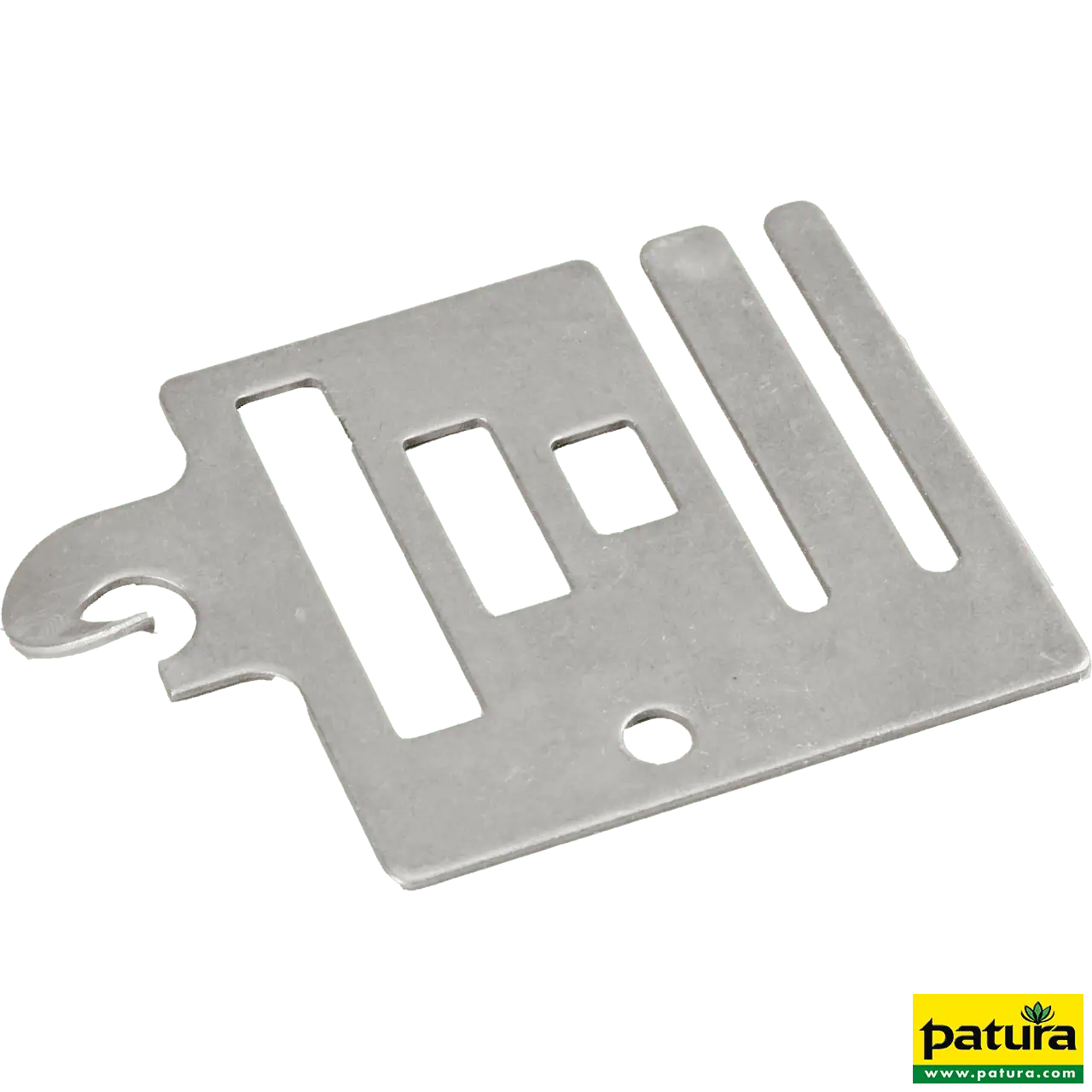Torgriff-Anschlussplatte, Edelstahl, für Breitband bis 20 mm, 3 Stk
