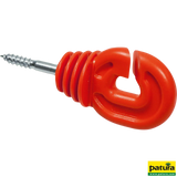 Ringisolator mit Holzgewinde, rot, Schaft Ø 6 mm, 25 Stk
