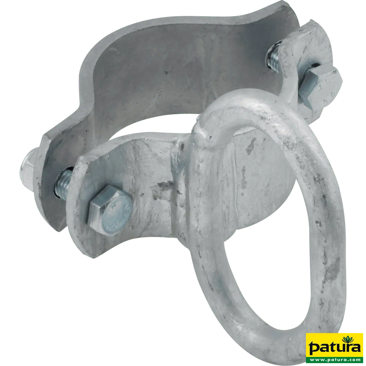 Schelle Ø 76 mm, 1 Riegelhalter, verzinkt