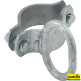 Schelle Ø 76 mm, 1 Riegelhalter, verzinkt