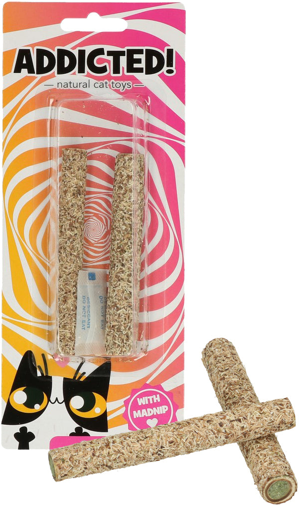 Addicted! Katzenspielzeug-Stick, mit Madnip, 2 Stk