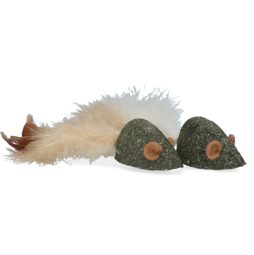 Addicted!, Katzenspielzeug Maus mit Federn, gefüllt mit Madnip