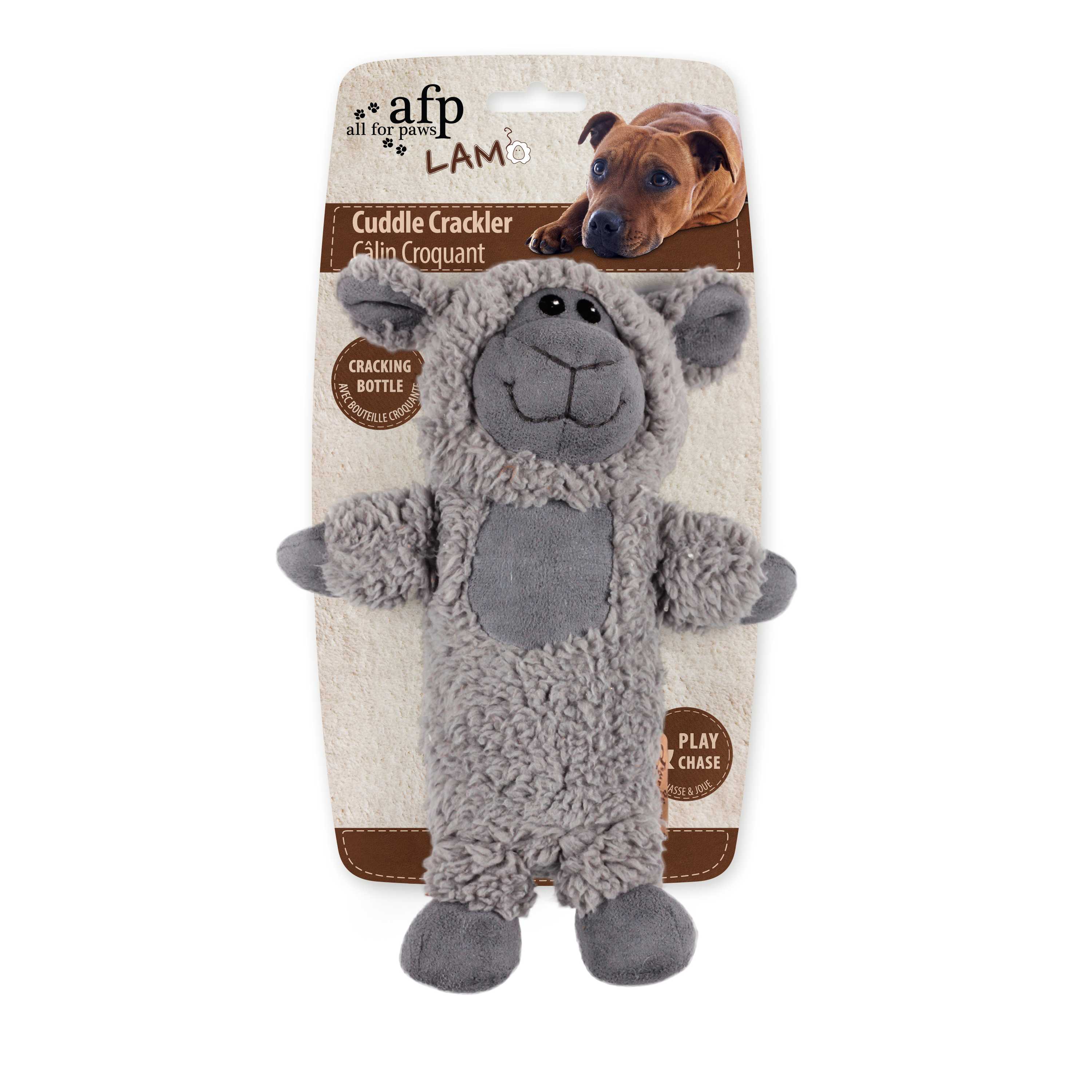 AFP Hundespielzeug, Lambswool, Knisterflasche, 27,5 x 18,5 x 9,7 cm