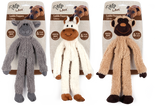AFP Hundespielzeug, Lambswool Cuddle Floppers, Faux Fleece, Quietscher, 43 x 16 x 6,5 cm