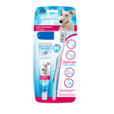 AFP Zahnpflegeset Hund, Zahnbürste, Fingerzahnbürste, Zahnpasta Erdnusskäse, 60 g