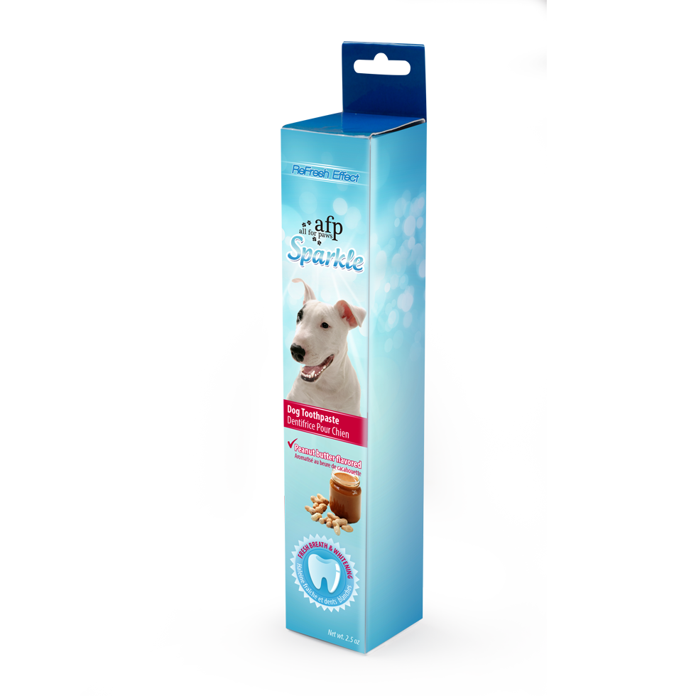 AFP Sparkle Zahnpasta für Hunde, Erdnussbutter, 60 g