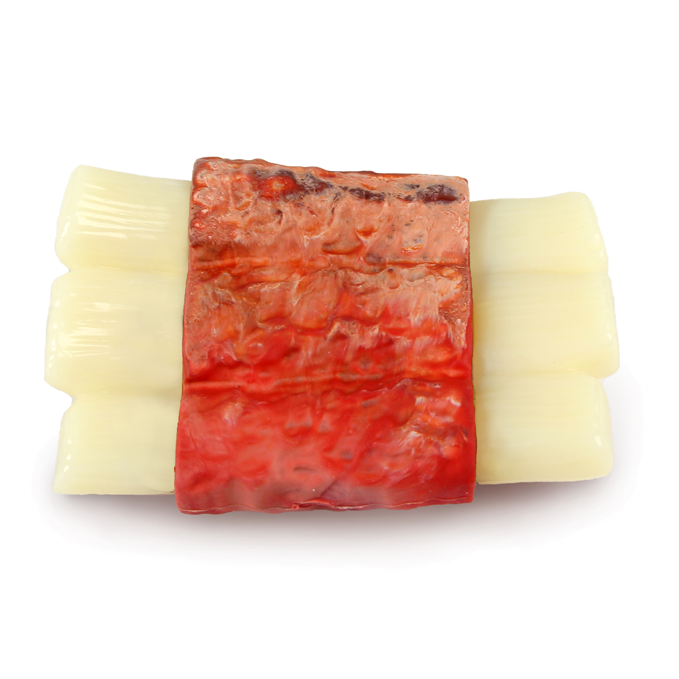 AFP Kauknochen für Hunde, Nylon und Gummi, Bacon-Geschmack, 12 x 8 x 4 cm, bis 16 kg