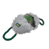 AFP Hundespielzeug Alligator, Seilgriffe, Quietscher, 42 x 14 x 11,5 cm