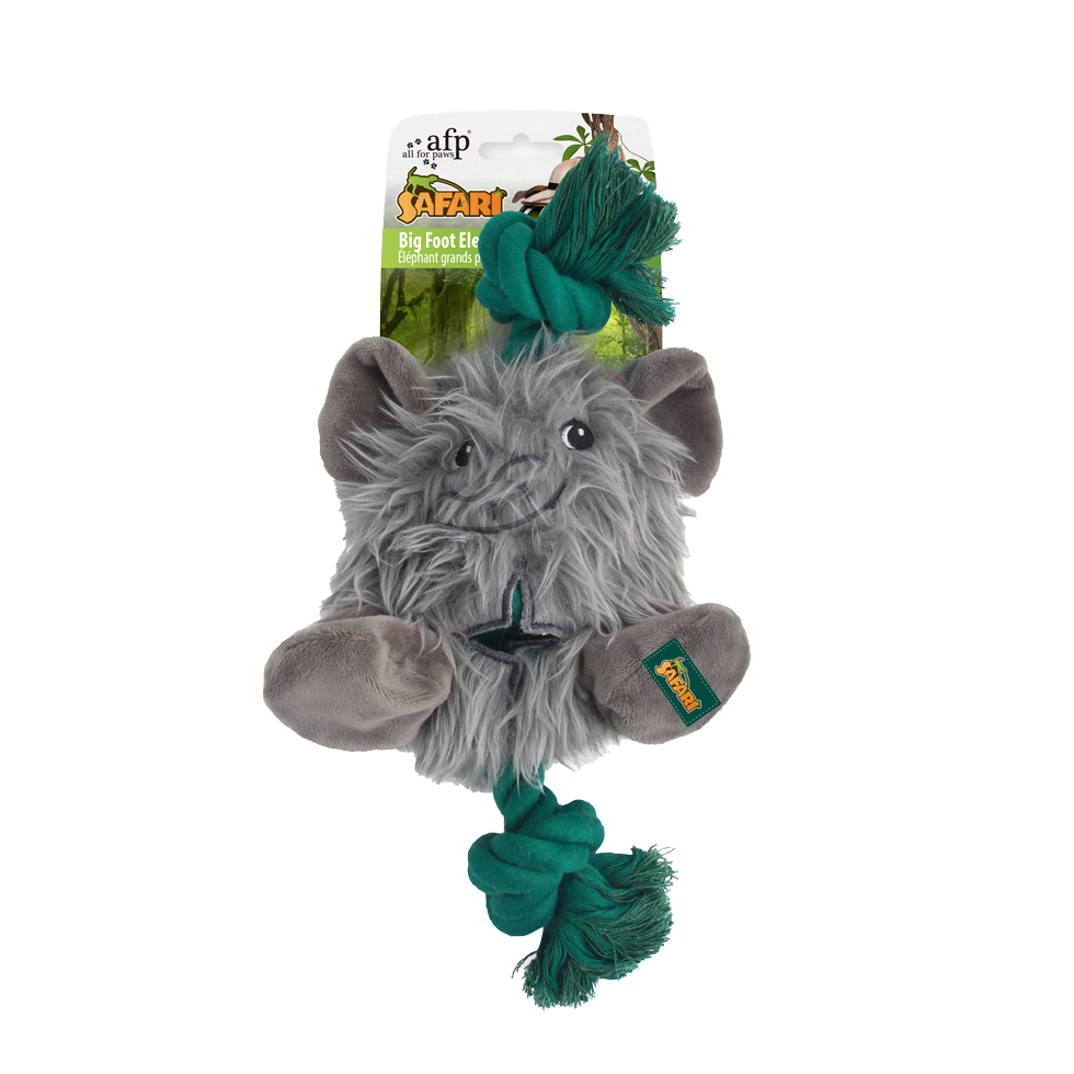 AFP Hundespielzeug Safari Big Foot Elefant, 31 x 16 x 6 cm