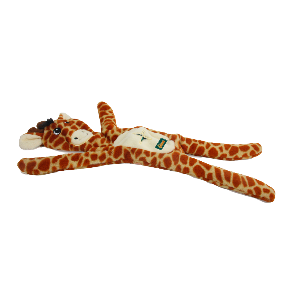AFP Hundespielzeug Giraffe, ohne Füllung, Zahnseil, Quietscher