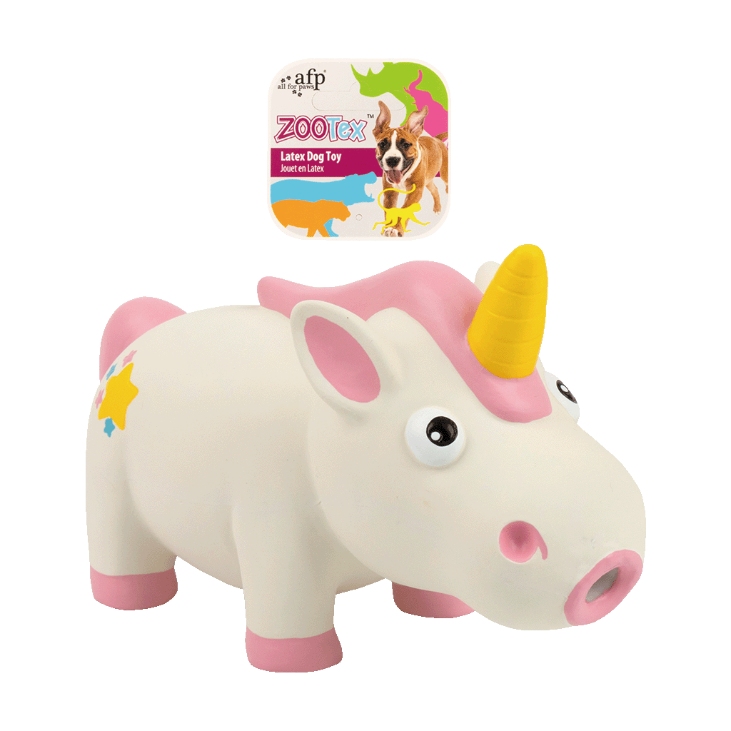 AFP Hundespielzeug ZooTex Einhorn, S, mit Quietschfunktion