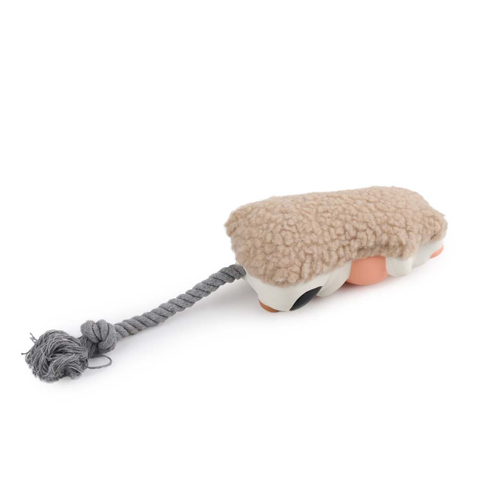 AFP Hundespielzeug Latex, Fleece, Seil, Quietscher