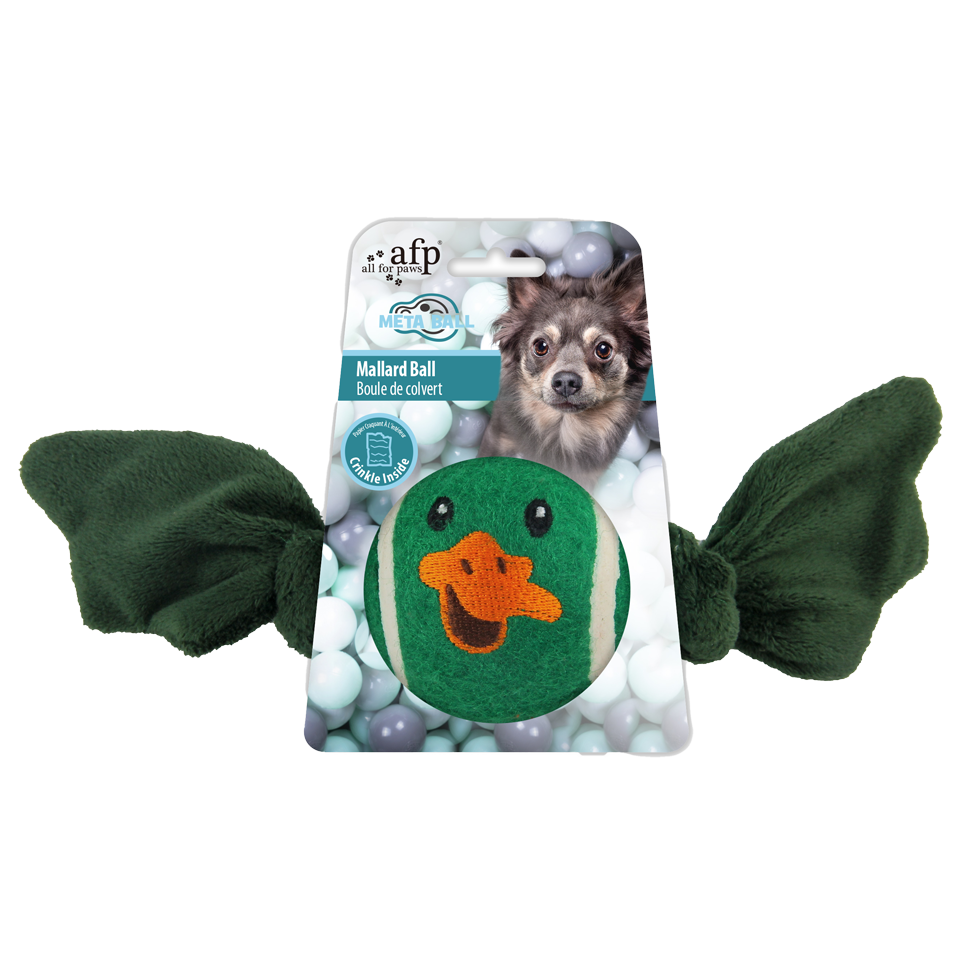AFP Hundespielzeug Ball, Ente, 20 x 14 x 1,5 cm