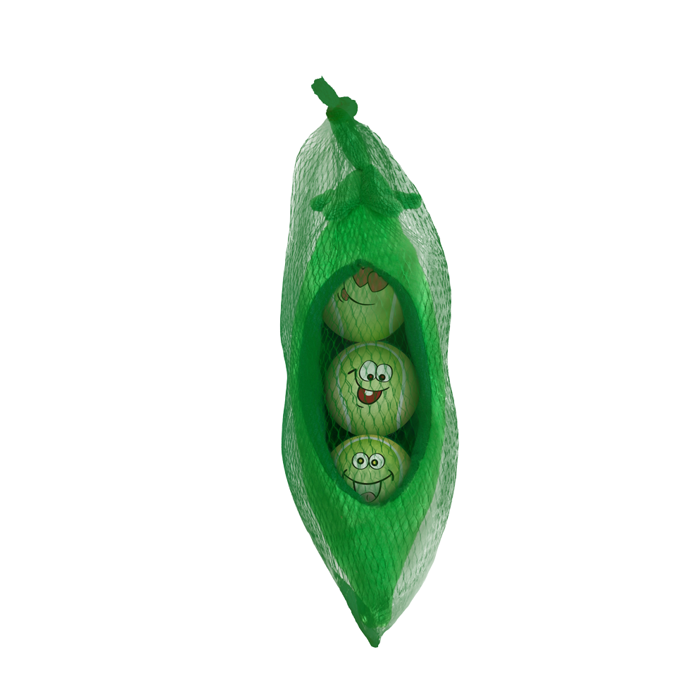 AFP Hundespielzeug Ball-Set, 3 Bälle, Ø 6,3 cm, mit Quietscher