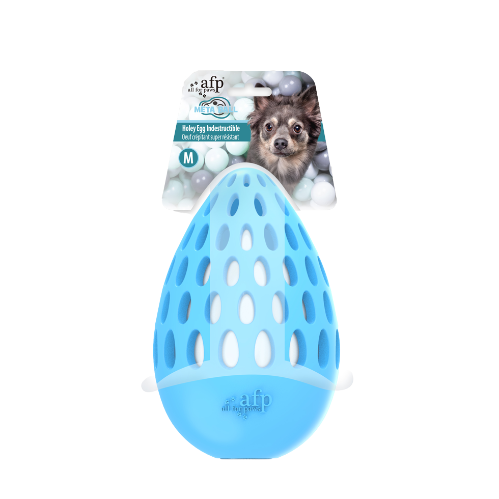 AFP Hundespielzeug, Gummi, Holey Egg, M, 12 x 7,5 x 7,5 cm