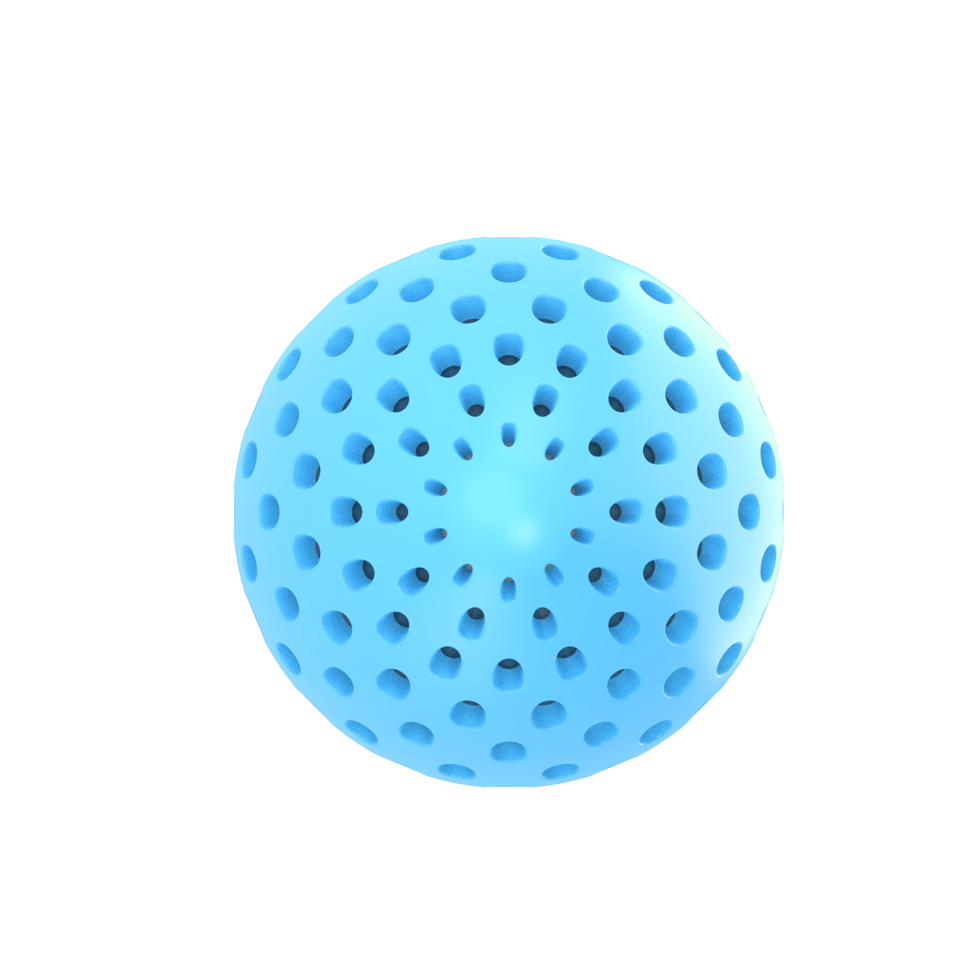 AFP Hundespielzeug Meta Ball, Holey Egg, unzerstörbar, Gummi, L, 15,5 x 9,6 x 9,6 cm