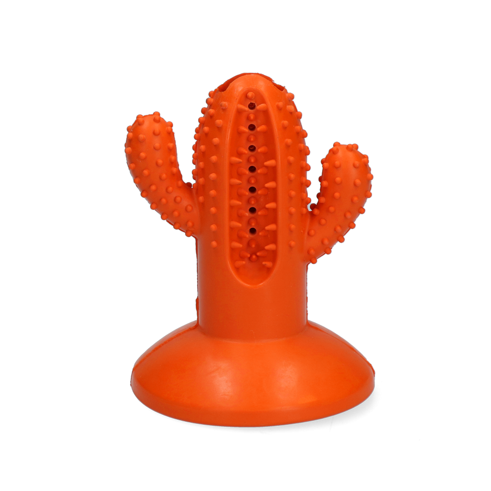 AFP Hundespielzeug Dental Cactus, Gummi, orange, Größe M