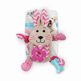 AFP Little Buddy Hundespielzeug, Kaninchen, mit Knisterfolie und Quietscher, für Welpen