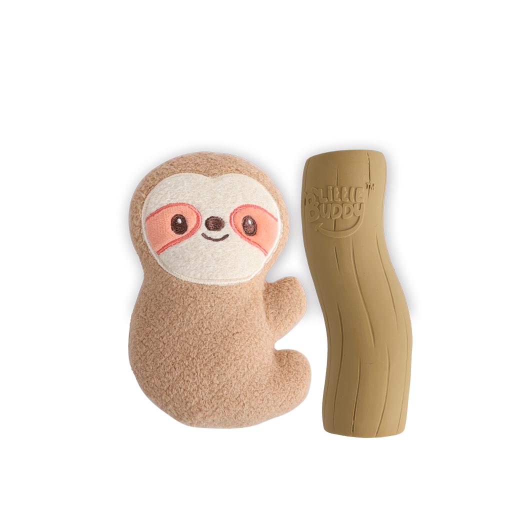 AFP Hundespielzeug, Cuddle Sloth, mit Quietscher, 2 Stk