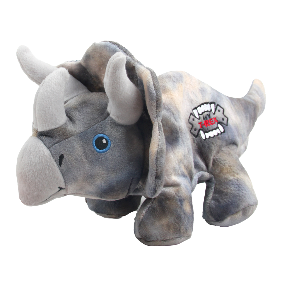 AFP Hundespielzeug, Triceratops, 18 cm, mit Quietscher