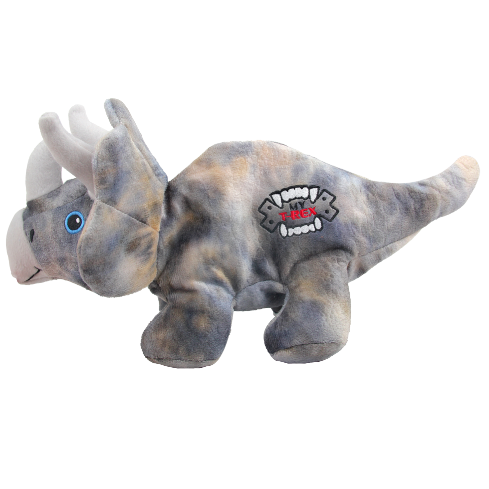 AFP Hundespielzeug, Triceratops, 18 cm, mit Quietscher
