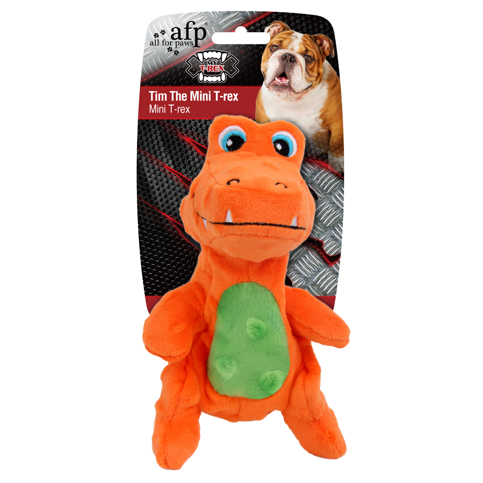 AFP Hundespielzeug, T-Rex, mit Quietscher, S, 18 cm