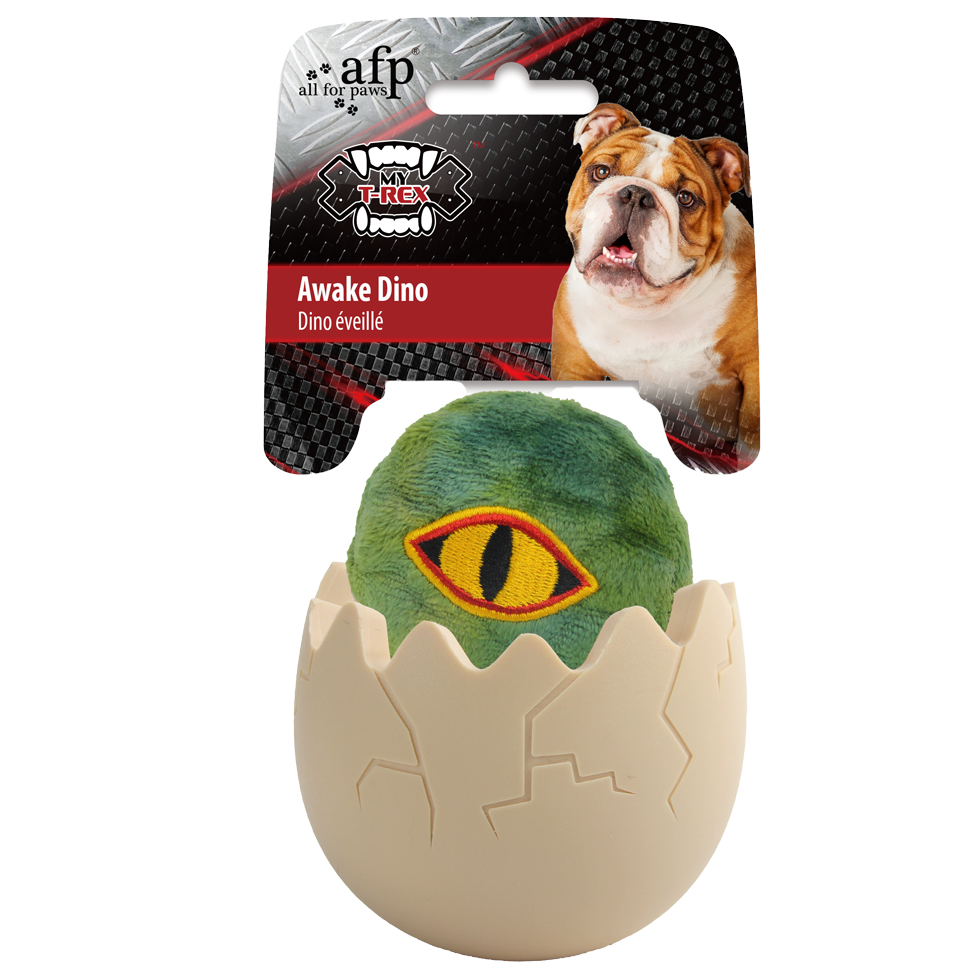 AFP Hundespielzeug My T-Rex Awake Dino, Gummi, Polyester, 8 x 8 x 10,3 cm
