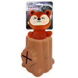 AFP Hundespielzeug, Gummi, Kuscheltier Eichhörnchen, 6,5 x 8 x 13,2 cm
